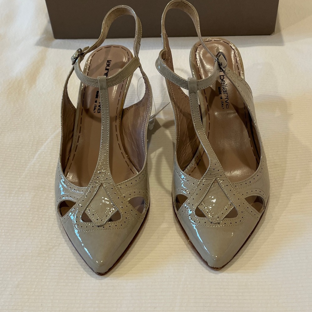 New LAURA BELLARIVA Gray Shoes, Size 40, US 9.5, Made in Italy, NWT